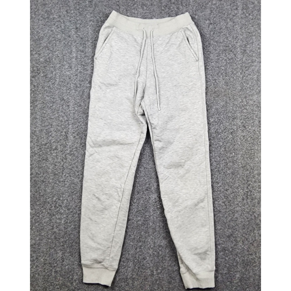 Uniqlo Heattech Sweatpants Mens S Grey Fleece Lined Joggers 241-479617